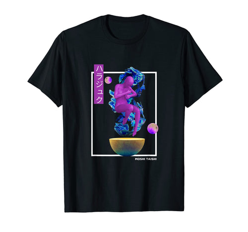 Vaporwave Statue Aesthetic Art T-Shirt - Fun Novelty Design for Adults - T-Shirt, Sweatshirt, Hoodie