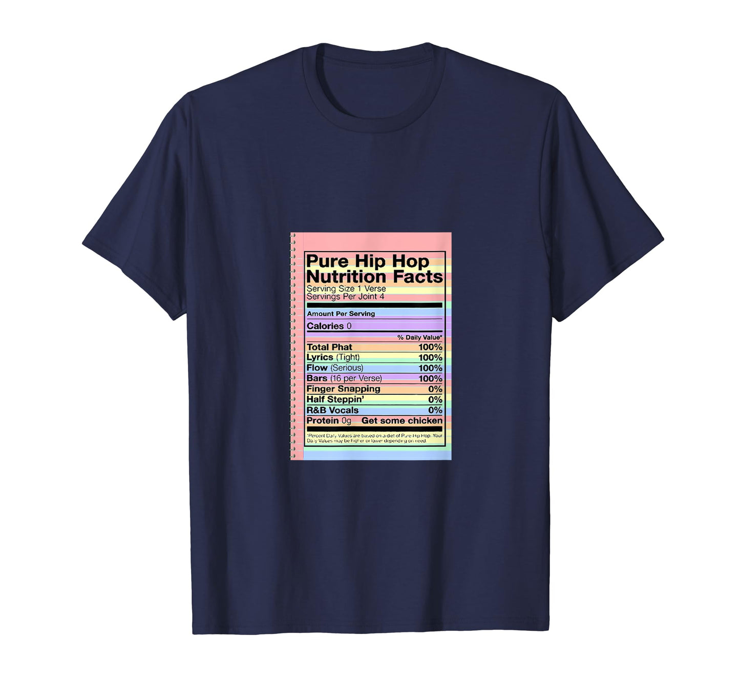 Pure Hip Hop Nutrition Facts Gift T-Shirt - Trendy Graphic Men Women - T-Shirt, Sweatshirt, Hoodie