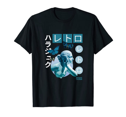 Vaporwave Statue Aesthetic Art Glitch T-Shirt - Unique Graphic Unisex - T-Shirt, Sweatshirt, Hoodie