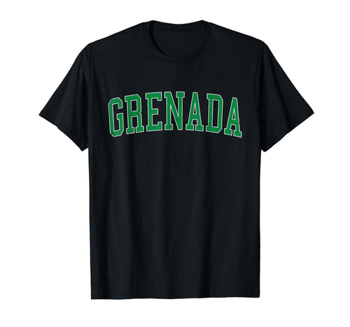 Grenada Ms Distressed Green Varsity T-Shirt - Trendy Graphic Men Women - T-Shirt, Sweatshirt, Hoodie