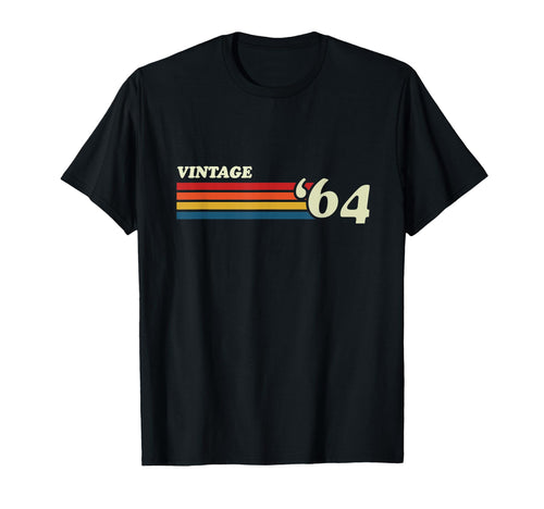 64 Stripes Born 1964 Birthday 60Th T-Shirt - Graphic Print for Adults - T-Shirt, Sweatshirt, Hoodie