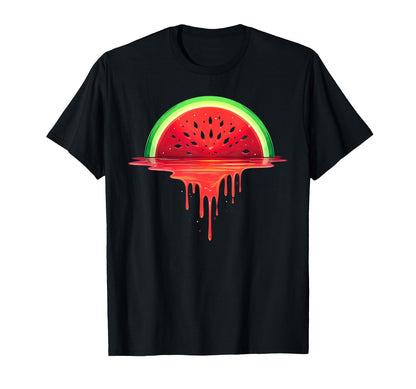 Aesthetic Vaporwave Sunset Watermelon T-Shirt - Graphic Print for Adults - T-Shirt, Sweatshirt, Hoodie