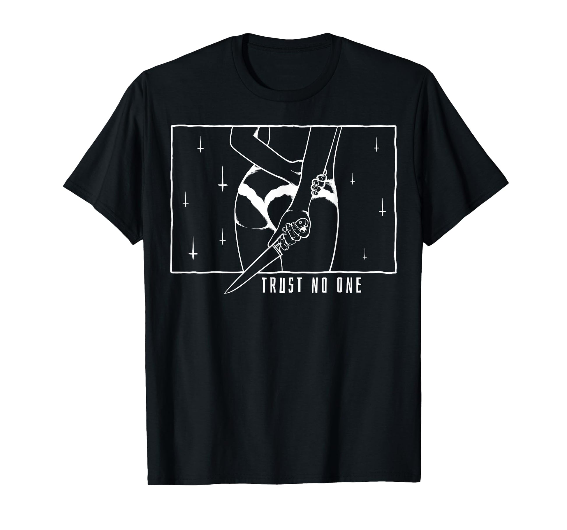 Trust No One Aesthetic Edgy T-Shirt - Casual Everyday Wear Men Women - T-Shirt, Sweatshirt, Hoodie