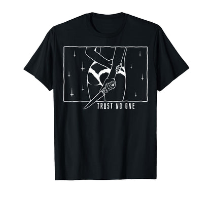 Trust No One Aesthetic Edgy T-Shirt - Casual Everyday Wear Men Women - T-Shirt, Sweatshirt, Hoodie