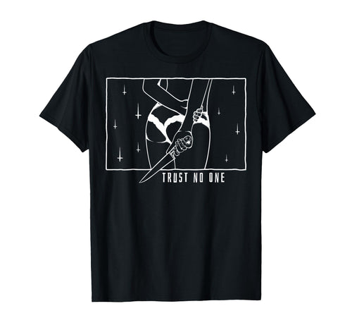 Trust No One Aesthetic Edgy T-Shirt - Casual Everyday Wear Men Women - T-Shirt, Sweatshirt, Hoodie
