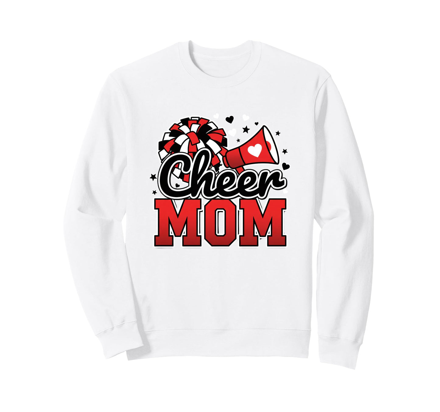 Cheer Mom Pom Pom Cheerleader Game Sweatshirt - Custom Art Print Unisex - T-Shirt, Sweatshirt, Hoodie