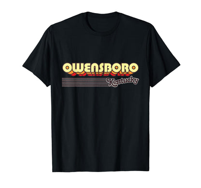 Owensboro Kentucky Stripes T-Shirt - Casual Everyday Wear Unisex - T-Shirt, Sweatshirt, Hoodie