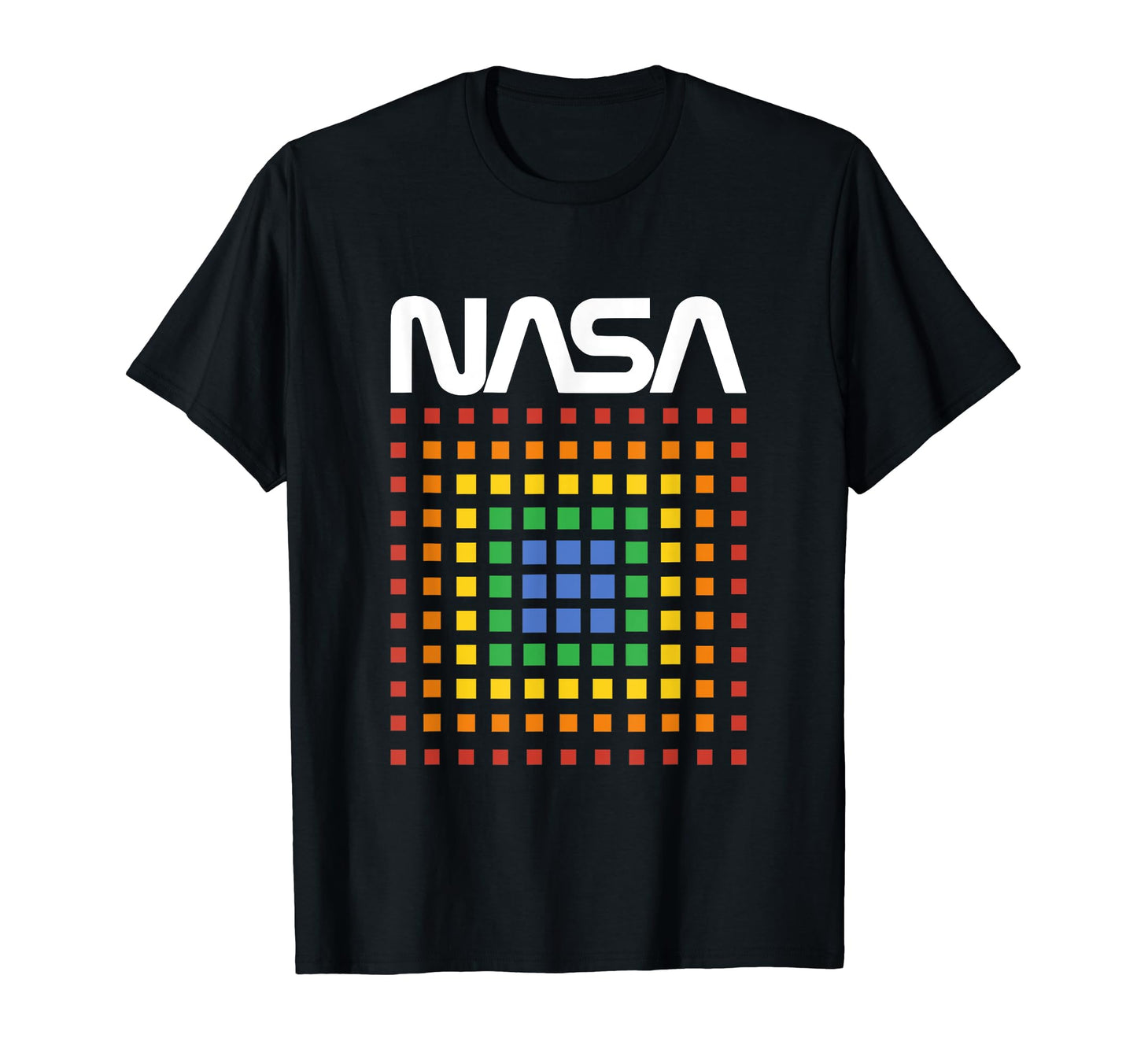 Nasa Rainbow Squares Technicolor T-Shirt - Custom Art Print for Adults - T-Shirt, Sweatshirt, Hoodie