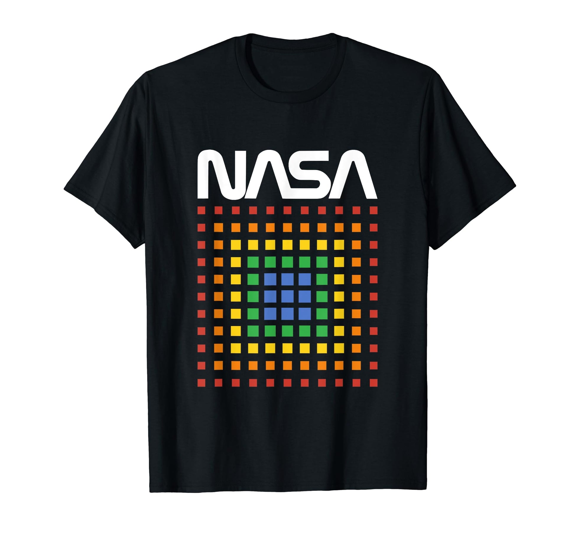 Nasa Rainbow Squares Technicolor T-Shirt - Custom Art Print for Adults - T-Shirt, Sweatshirt, Hoodie