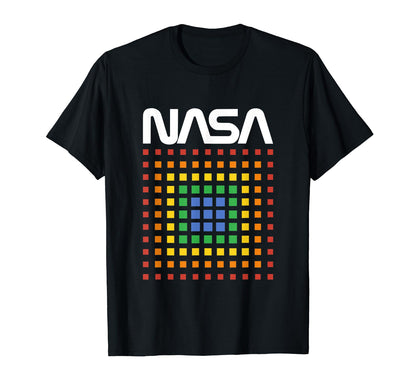 Nasa Rainbow Squares Technicolor T-Shirt - Custom Art Print for Adults - T-Shirt, Sweatshirt, Hoodie