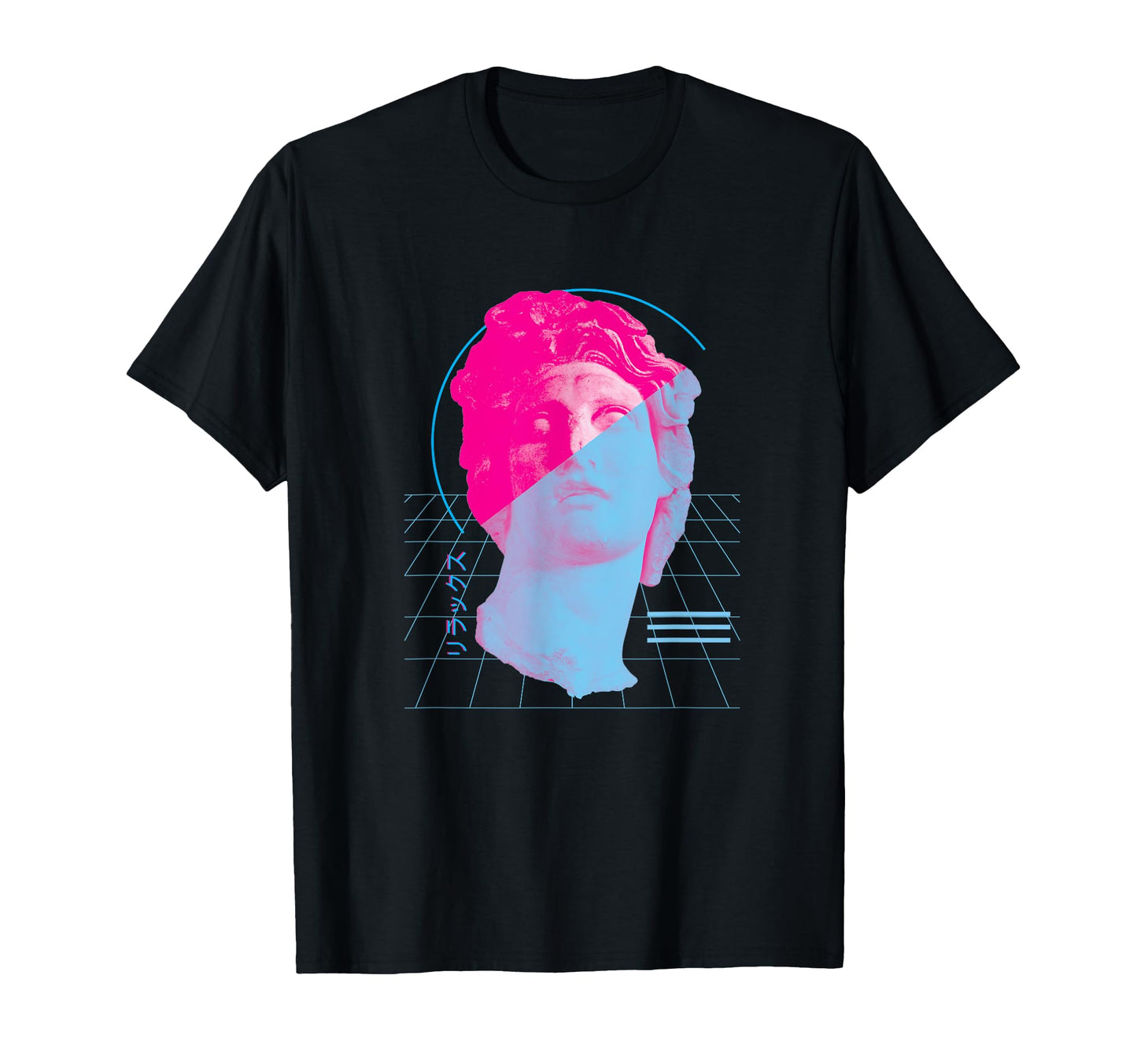Greek Statue Helios Vaporwave Aesthetic T-Shirt - Minimalist Print Unisex - T-Shirt, Sweatshirt, Hoodie