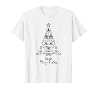 Merry Photography Camera Tree T-Shirt - Novelty Apparel Unisex - T-Shirt, Sweatshirt, Hoodie
