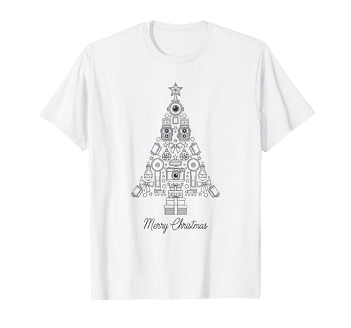 Merry Photography Camera Tree T-Shirt - Novelty Apparel Unisex - T-Shirt, Sweatshirt, Hoodie