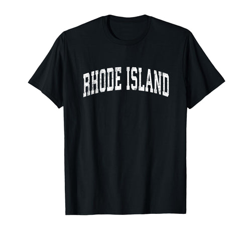 Rhode Island Varsity Sports Text T-Shirt - Streetwear Style Unisex - T-Shirt, Sweatshirt, Hoodie