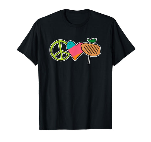 Peace Love And Chicken Stick Funny T-Shirt - Aesthetic Graphic Men Women - T-Shirt, Sweatshirt, Hoodie