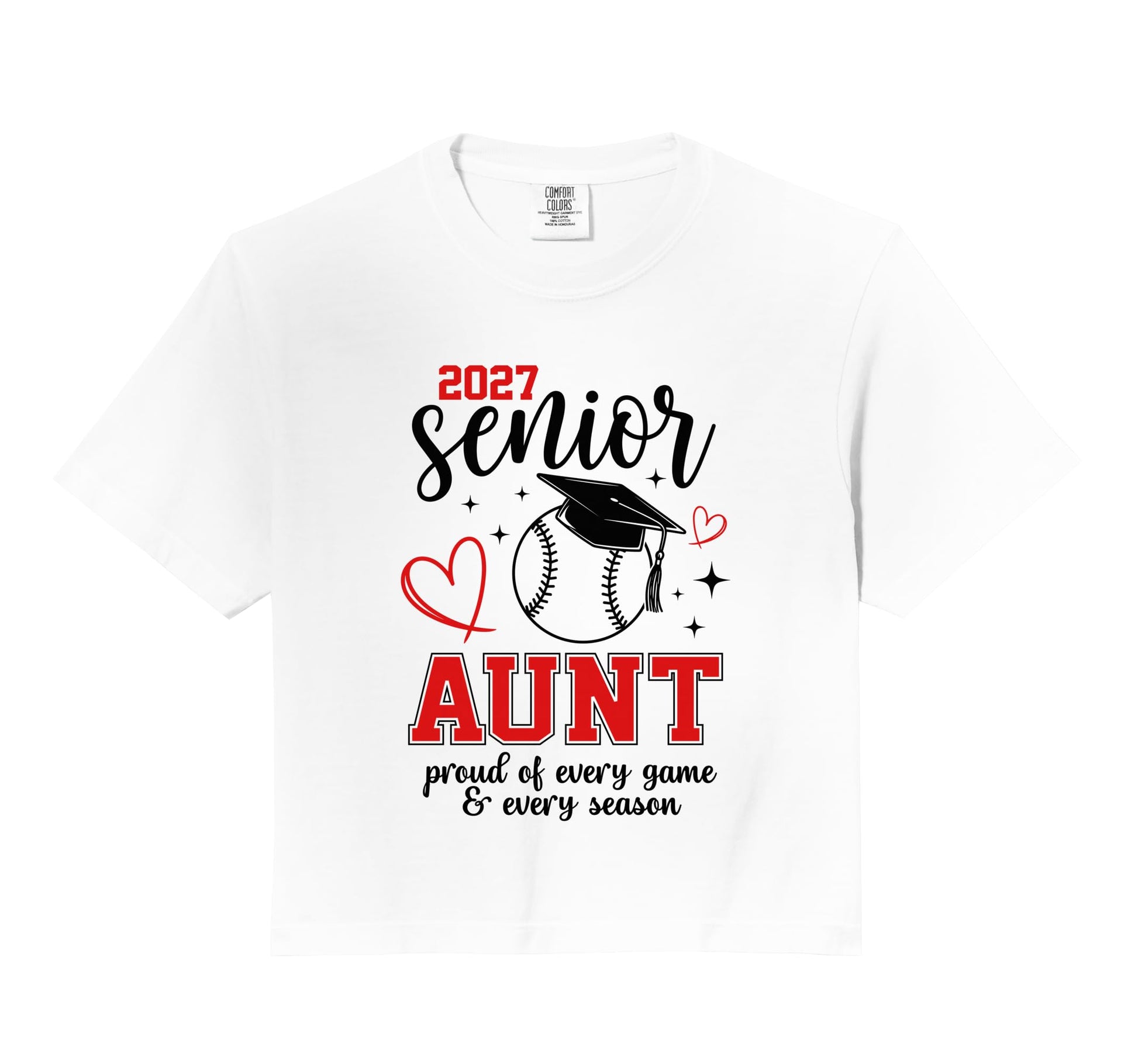 2027 Senior Baseball Aunt Proud Family Hoodie - Streetwear Style Unisex - T-Shirt, Sweatshirt, Hoodie