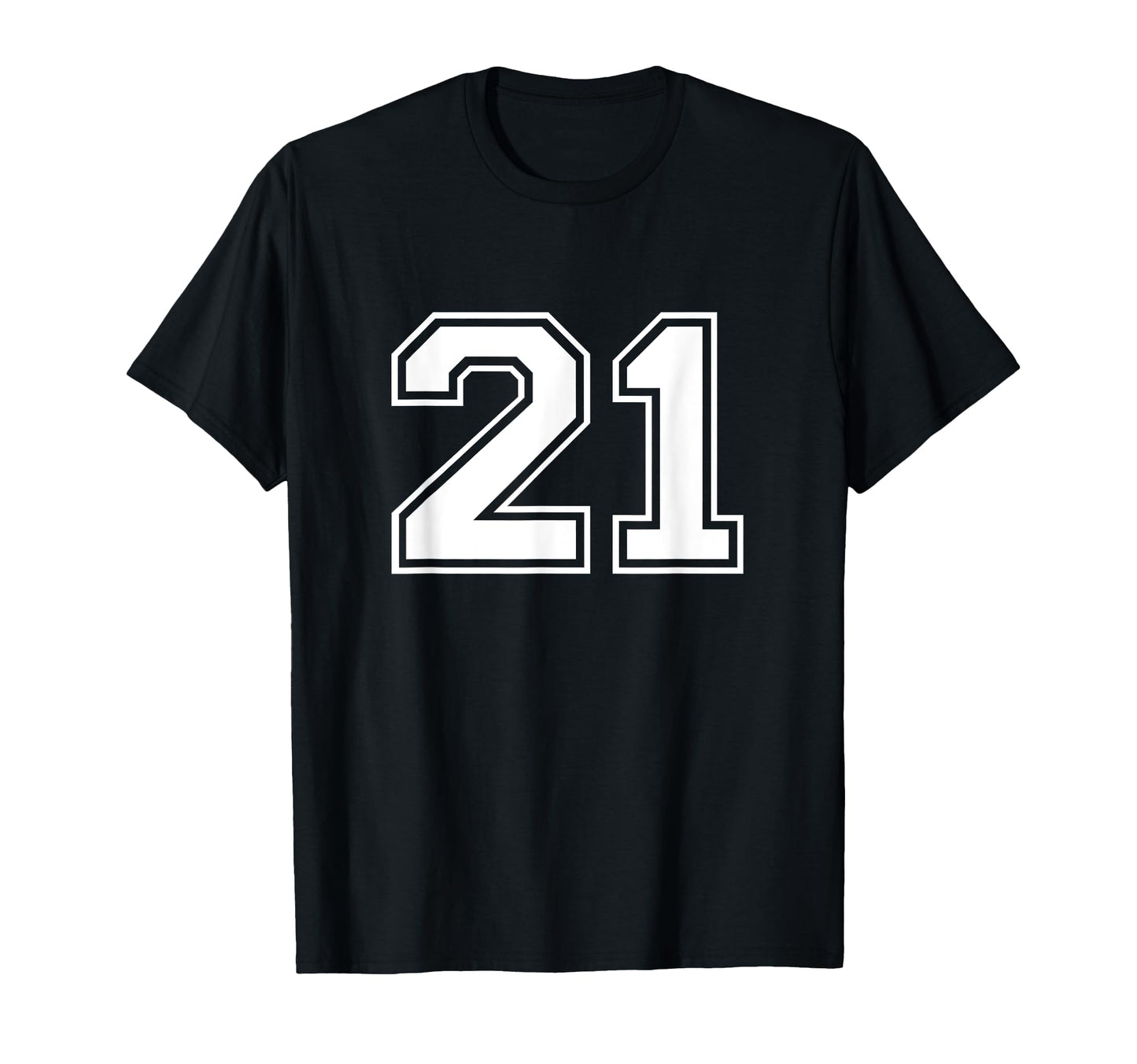 21 Sports Number Fan Best Player Numbers T-Shirt - Novelty Apparel Unisex - T-Shirt, Sweatshirt, Hoodie