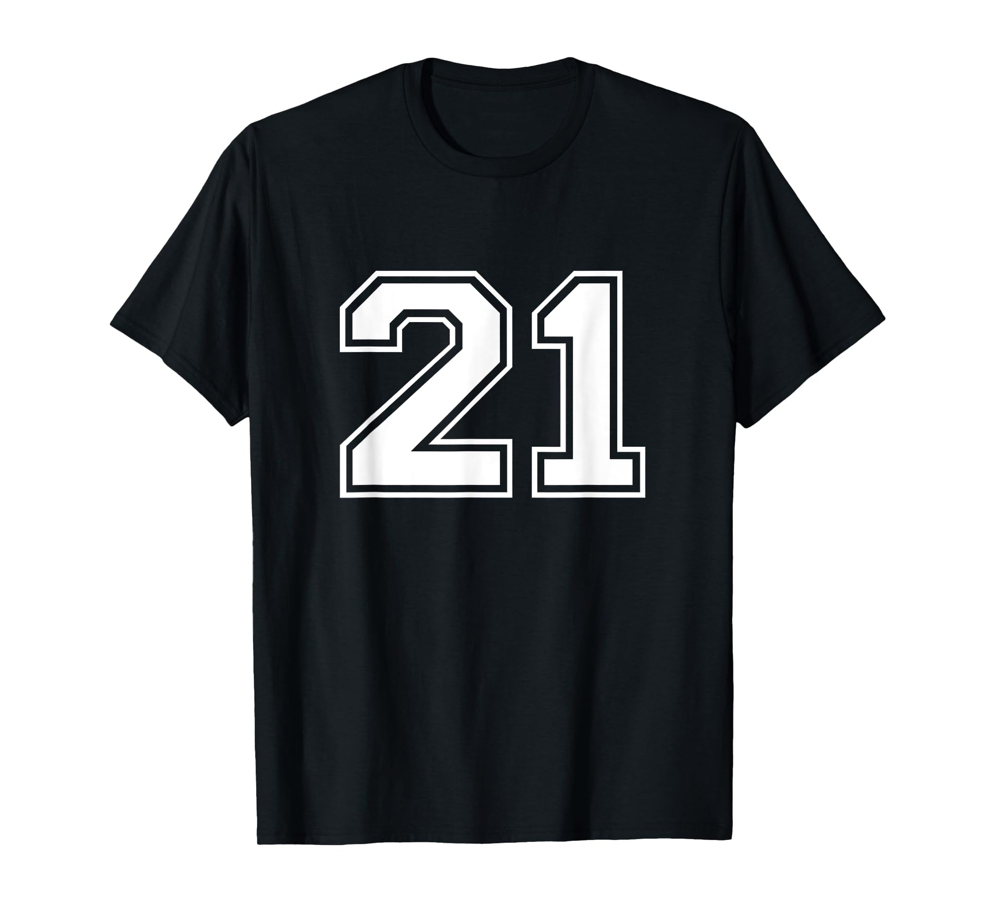 21 Sports Number Fan Best Player Numbers T-Shirt - Novelty Apparel Unisex - T-Shirt, Sweatshirt, Hoodie