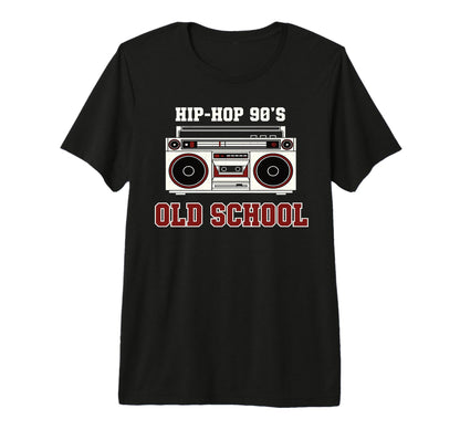 Hip Hop 90S Old School Vinyl Turntable T-Shirt - Trendy Graphic for Adults - T-Shirt, Sweatshirt, Hoodie