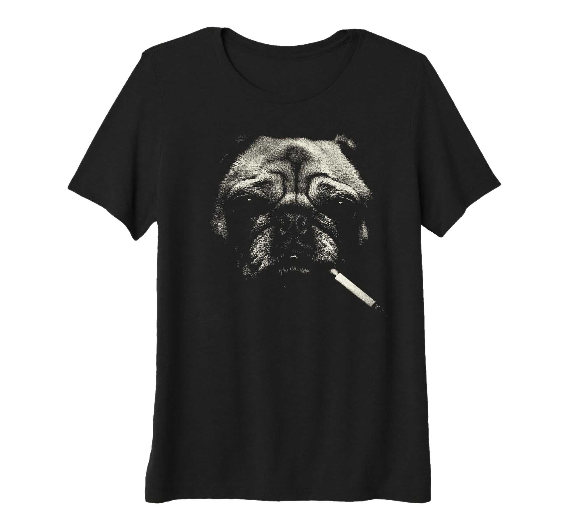 Womens Smoking Dog Cigarette Meme T-Shirt - Streetwear Style for Adults - T-Shirt, Sweatshirt, Hoodie