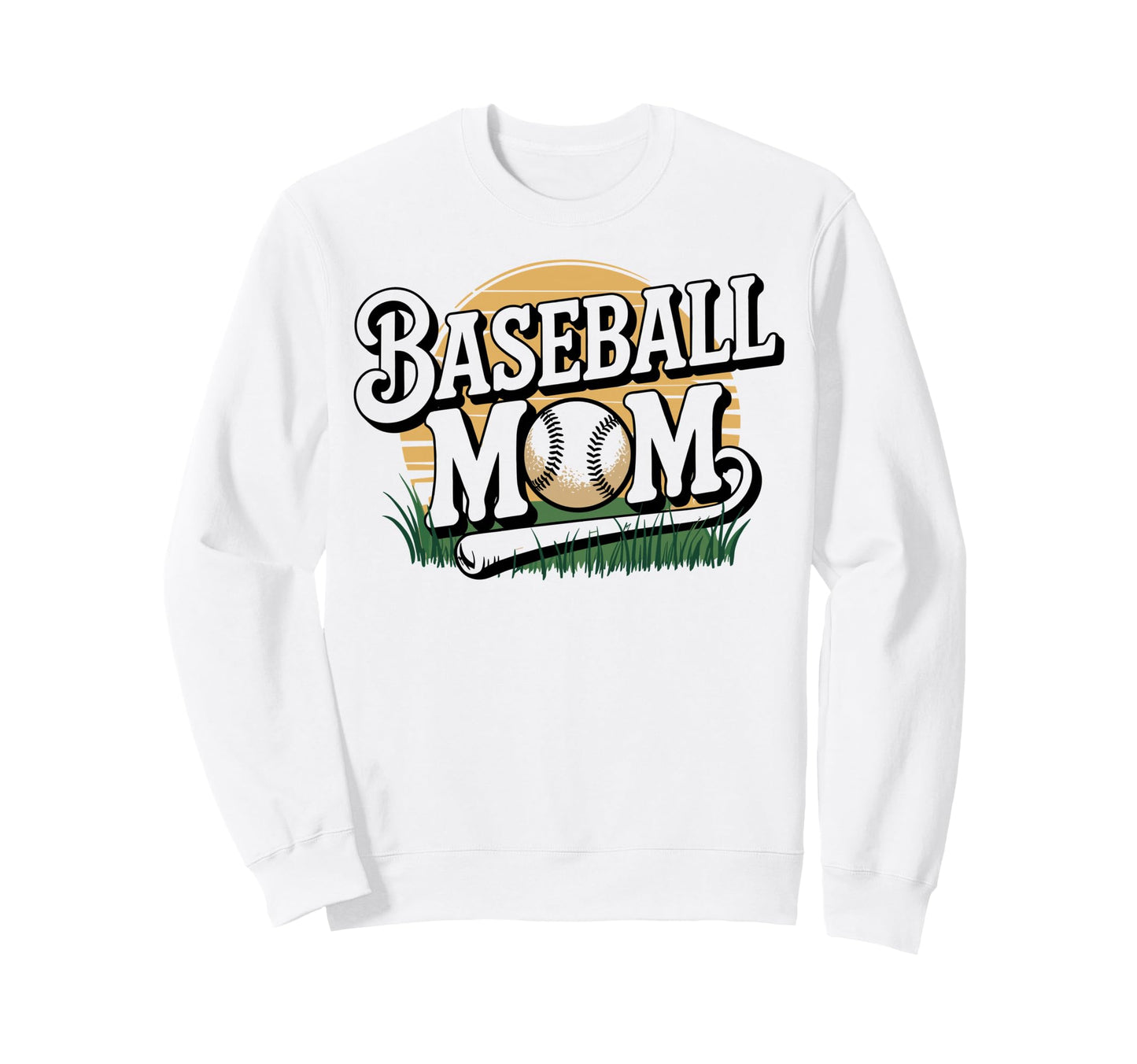 Baseball Mom Game Day Sweatshirt - Graphic Print Unisex - T-Shirt, Sweatshirt, Hoodie