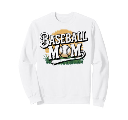 Baseball Mom Game Day Sweatshirt - Graphic Print Unisex - T-Shirt, Sweatshirt, Hoodie