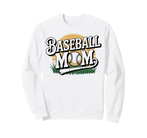 Baseball Mom Game Day Sweatshirt - Graphic Print Unisex - T-Shirt, Sweatshirt, Hoodie