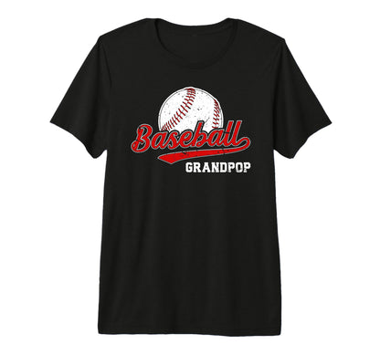 Mens Baseball Grandpop Baseball Player T-Shirt - Fun Novelty Design Unisex - T-Shirt, Sweatshirt, Hoodie