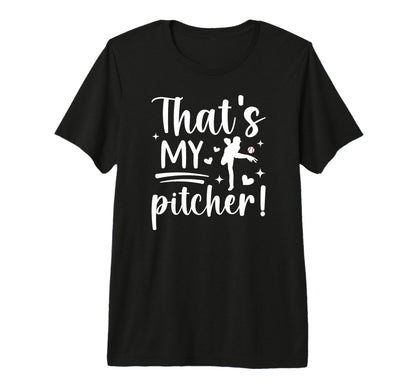 Thats My Baseball Pitcher Mom Baseball T-Shirt - Custom Art Print Unisex - T-Shirt, Sweatshirt, Hoodie