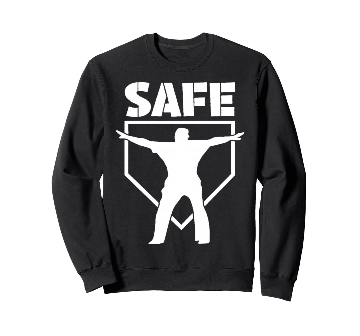Baseball Safe Home Plate Umpire Call Sweatshirt - Novelty Apparel Unisex - T-Shirt, Sweatshirt, Hoodie