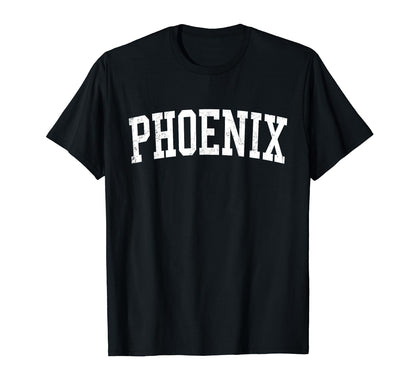 Phoenix Az Distressed White Varsity T-Shirt - Graphic Print Men Women - T-Shirt, Sweatshirt, Hoodie