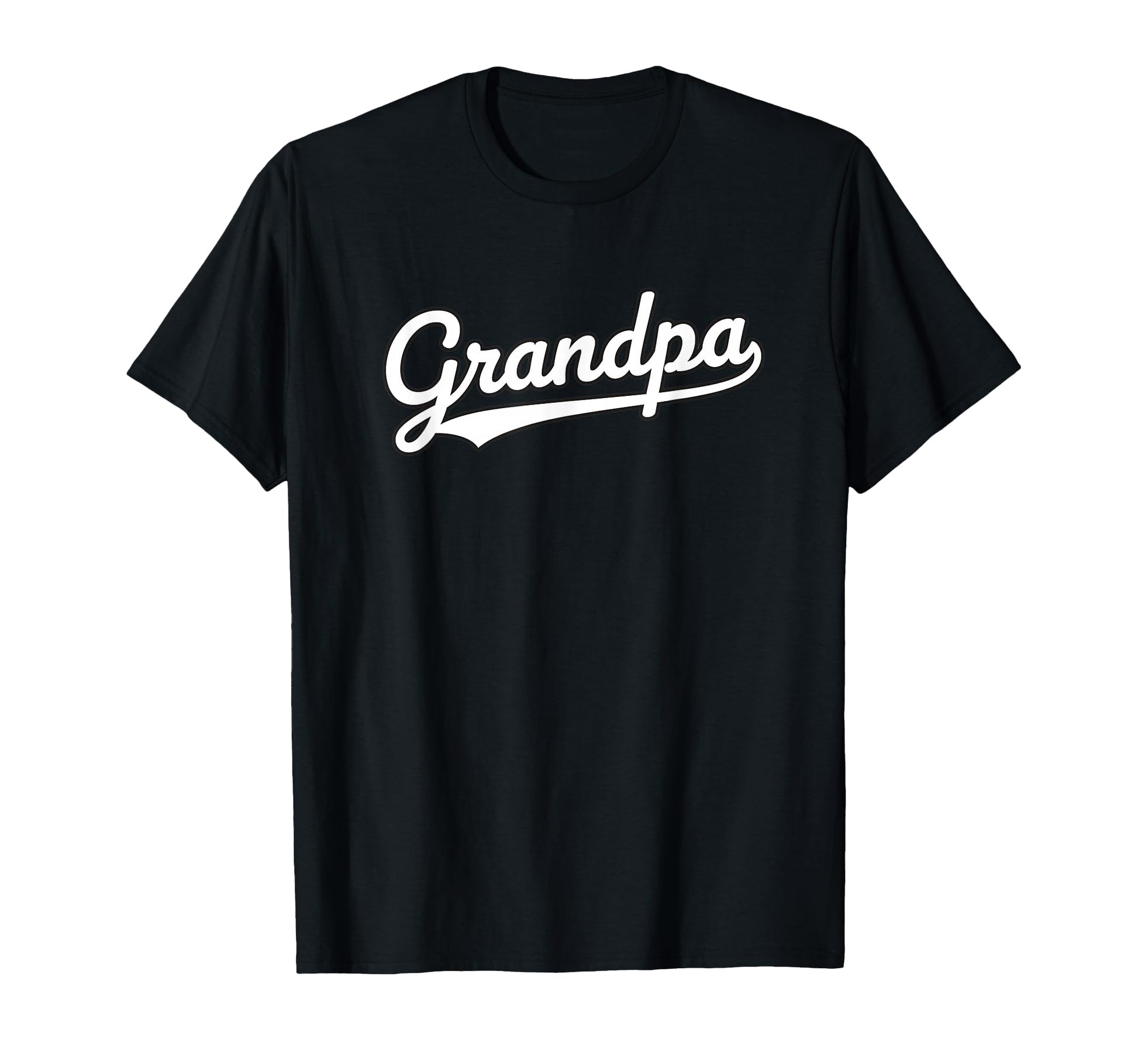 Grandpa Script Baseball Dad Family T-Shirt - Casual Everyday Wear Unisex - T-Shirt, Sweatshirt, Hoodie