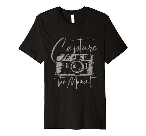 Capture Moment Photography Camera T-Shirt - Fun Novelty Design Unisex - T-Shirt, Sweatshirt, Hoodie