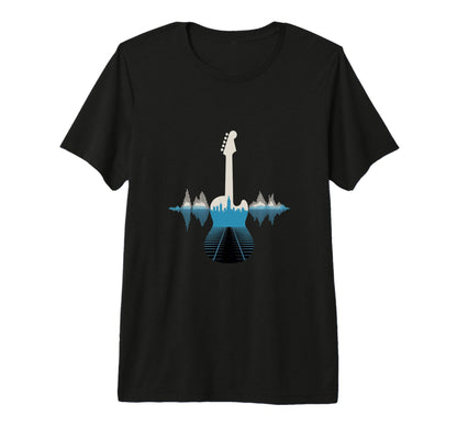 Guitar Sound Wave Musician Acoustic T-Shirt - Unique Graphic Unisex - T-Shirt, Sweatshirt, Hoodie
