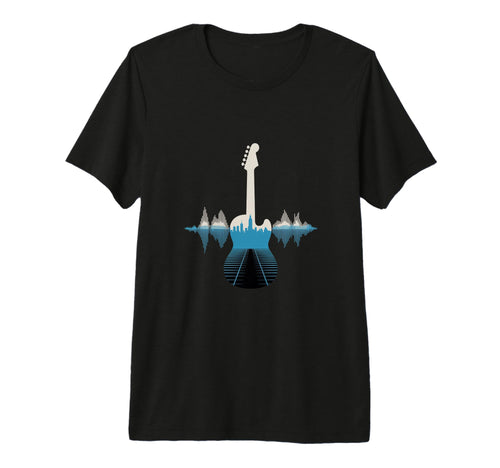 Guitar Sound Wave Musician Acoustic T-Shirt - Unique Graphic Unisex - T-Shirt, Sweatshirt, Hoodie
