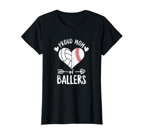 Proud Mom Ballers Mom Ballers T-Shirt - Minimalist Print Men Women - T-Shirt, Sweatshirt, Hoodie
