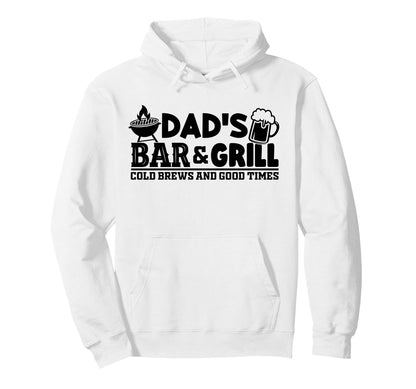 Dads Bar Grill Bbq Beer Father Hoodie - Minimalist Print Unisex - T-Shirt, Sweatshirt, Hoodie