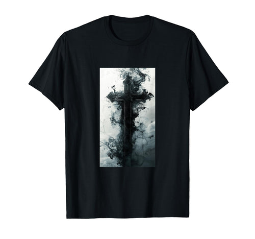 Gothic Cross Grunge Aesthetic Y2K T-Shirt - Novelty Apparel for Adults - T-Shirt, Sweatshirt, Hoodie