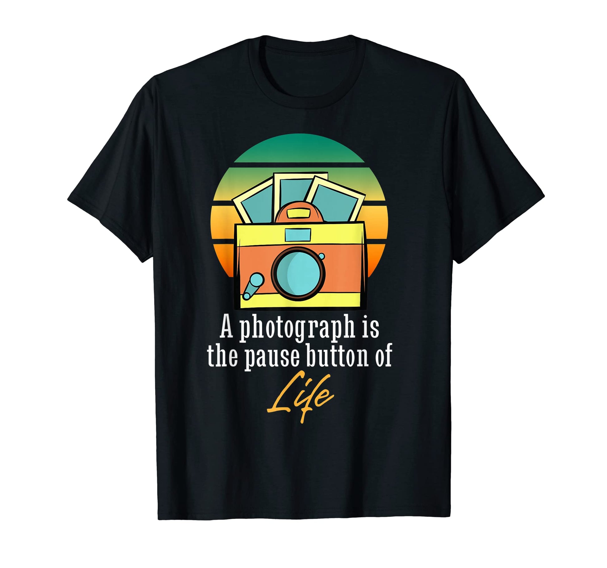 Photography Camera Sunset Photographer T-Shirt - Custom Art Print Unisex - T-Shirt, Sweatshirt, Hoodie