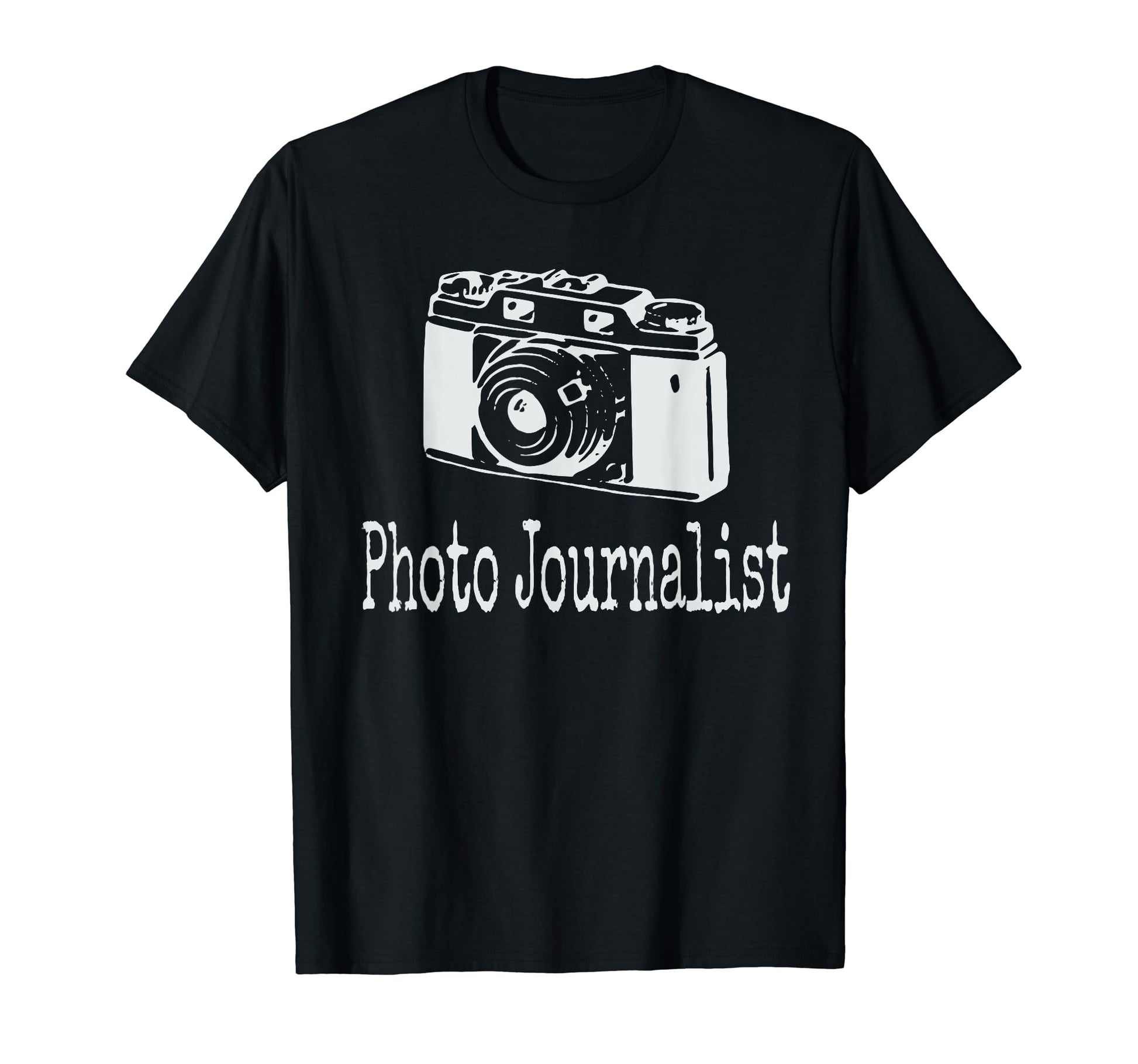 Photo Journalist Lofi Camera Image T-Shirt - Minimalist Print Unisex - T-Shirt, Sweatshirt, Hoodie