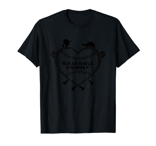 Baseball Family Sister Heart Love Fan T-Shirt - Fun Novelty Design Unisex - T-Shirt, Sweatshirt, Hoodie