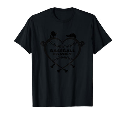 Baseball Family Sister Heart Love Fan T-Shirt - Trendy Graphic Men Women - T-Shirt, Sweatshirt, Hoodie