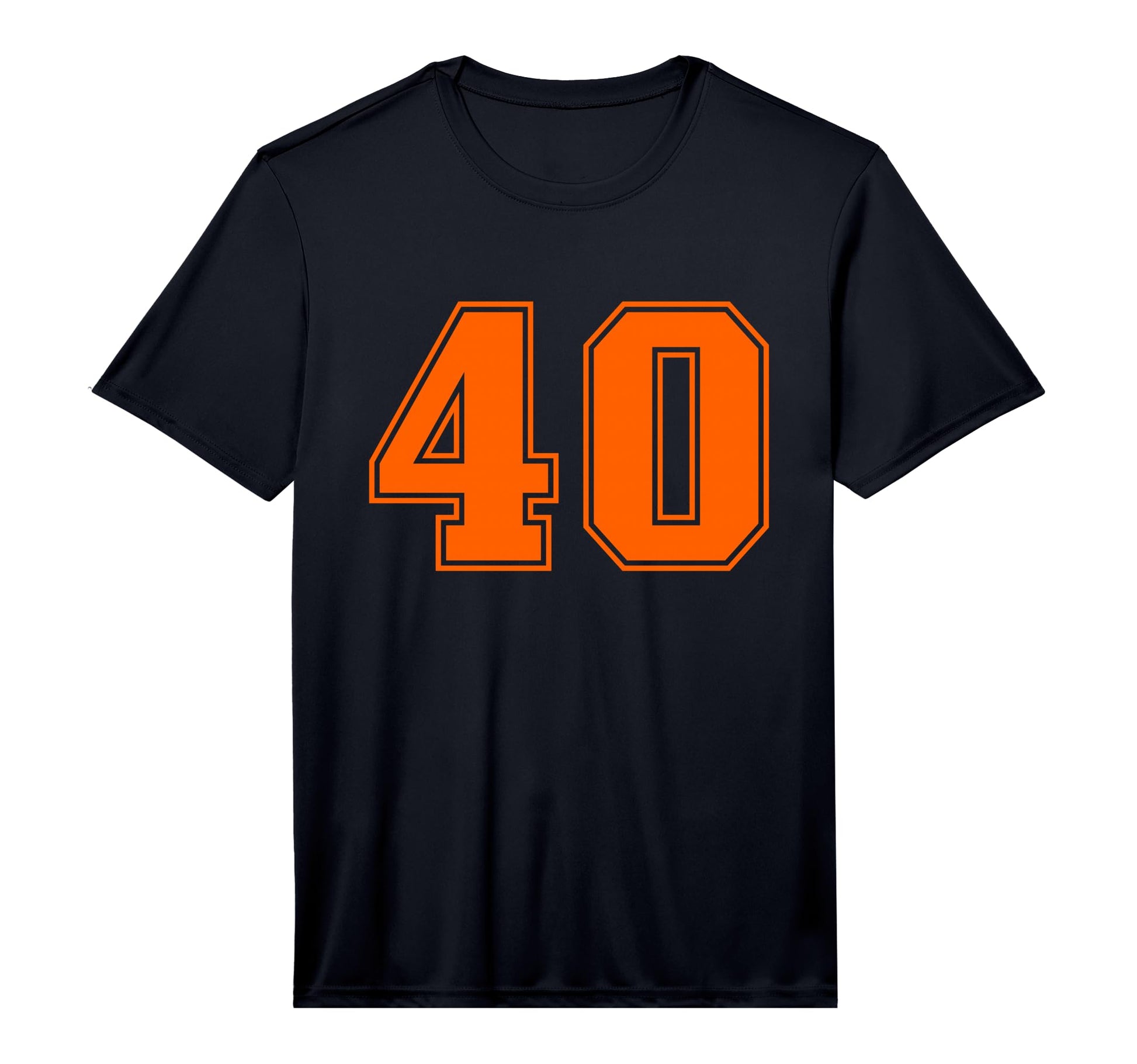 Orange Sports Team Number 40 Performance T-Shirt - Trendy Graphic Men Women - T-Shirt, Sweatshirt, Hoodie
