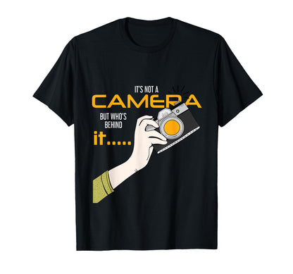 Photographer Is Not Camera But Who Is T-Shirt - Minimalist Print Men Women - T-Shirt, Sweatshirt, Hoodie