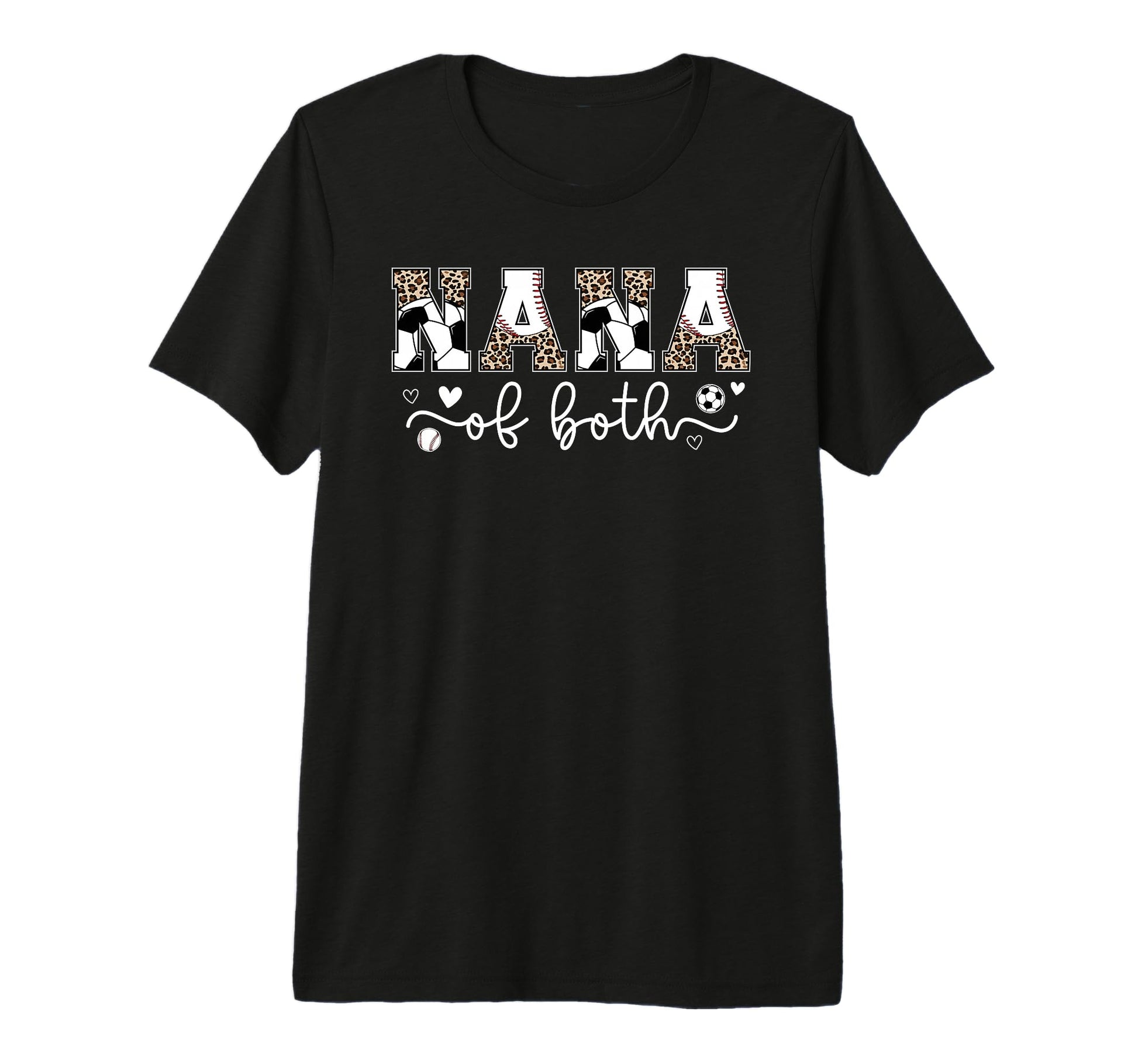 Nana Both Leopard Baseball Soccer Nana T-Shirt - Novelty Apparel Men Women - T-Shirt, Sweatshirt, Hoodie