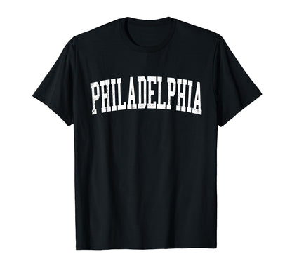 Philadelphia Pa Distressed White T-Shirt - Aesthetic Graphic Men Women - T-Shirt, Sweatshirt, Hoodie