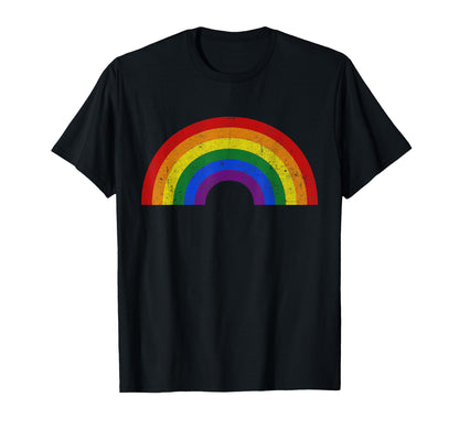Rainbow 80S Lgbt Pride Gay Lesbian T-Shirt - Aesthetic Graphic Unisex - T-Shirt, Sweatshirt, Hoodie