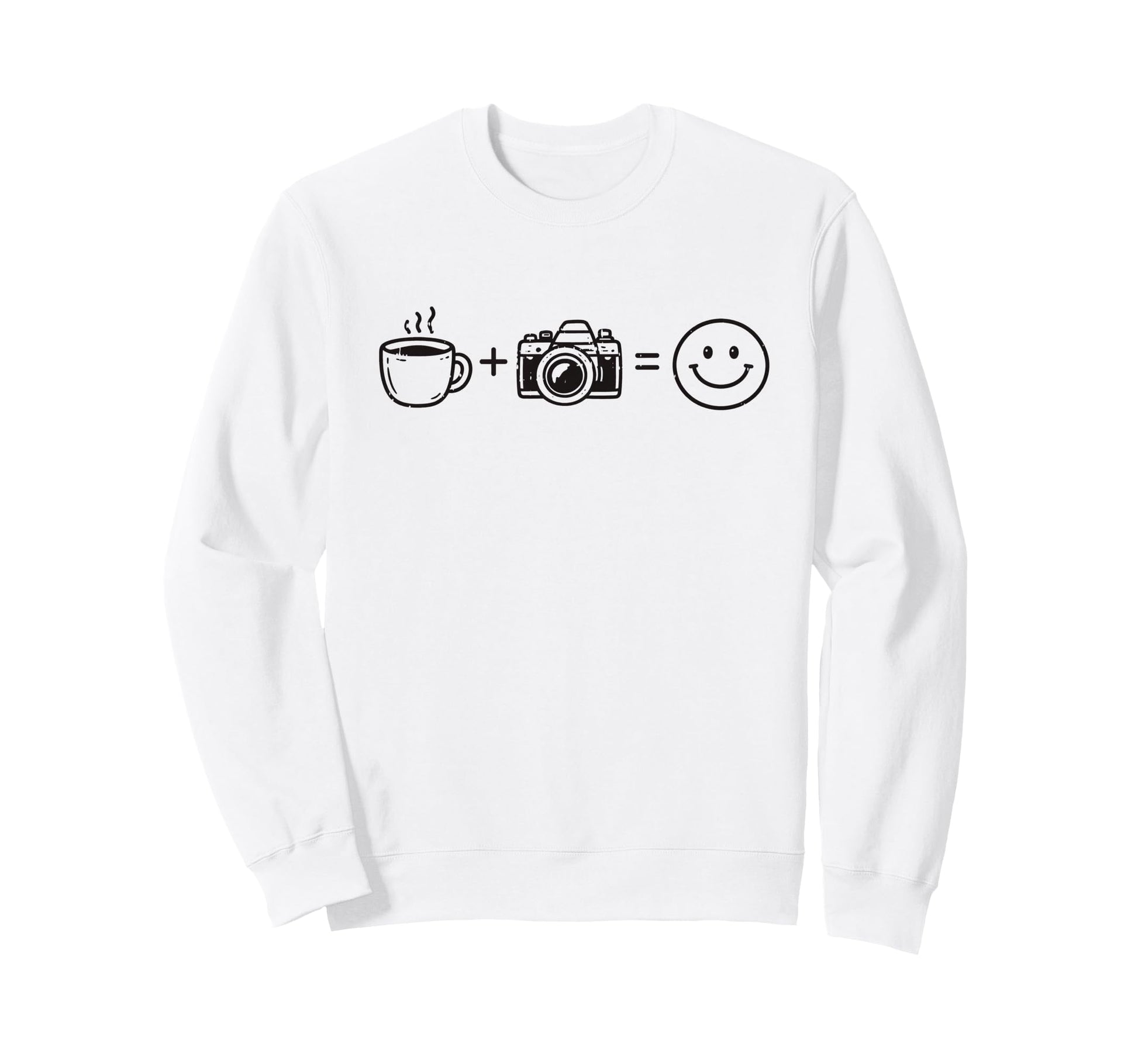 Funny Photographer Coffee Camera Sweatshirt - Streetwear Style for Adults - T-Shirt, Sweatshirt, Hoodie