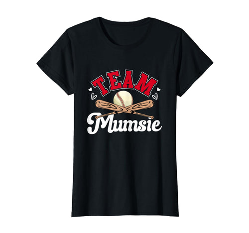 Team Mumsie Mothers Day Baseball T-Shirt - Unique Graphic for Adults - T-Shirt, Sweatshirt, Hoodie