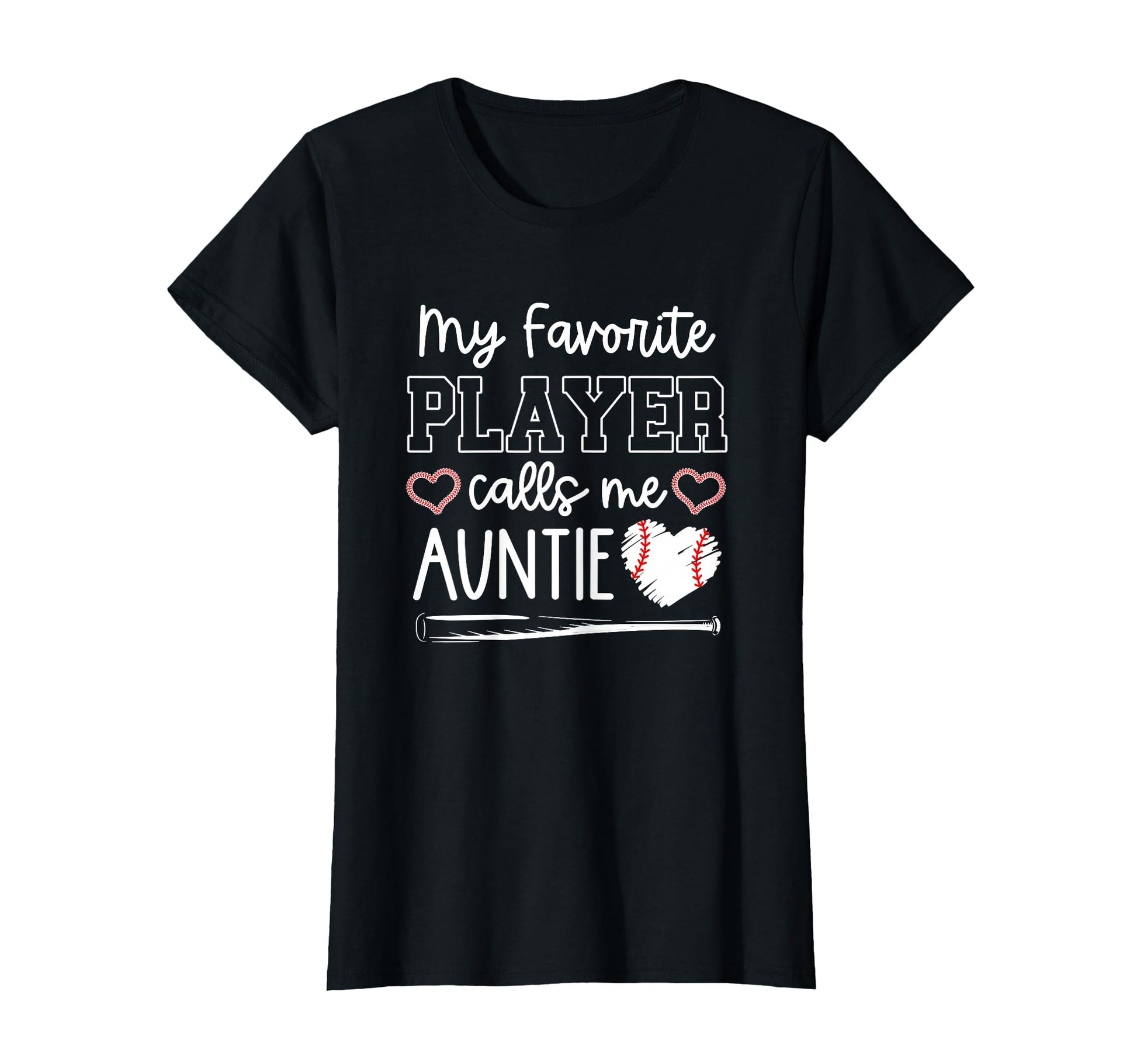 Baseball Aunt My Favorite Player Calls T-Shirt - Trendy Graphic for Adults - T-Shirt, Sweatshirt, Hoodie
